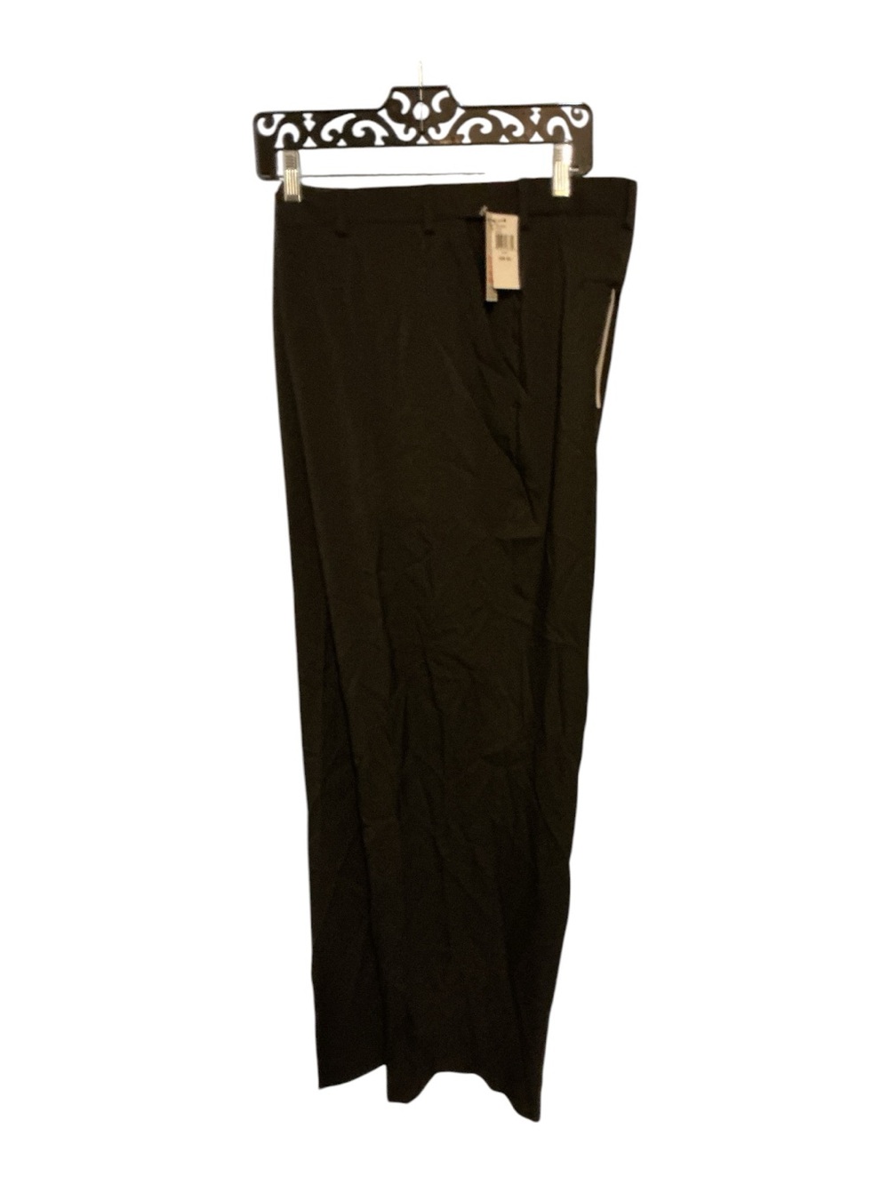 Van Heusen Black Men's Dress Pants - Straight Leg